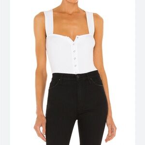 NEW Michael Lauren Bosco Snap Front Tank in White